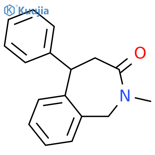 3H-2-BENZAZEPIN-3-ONE, 1,2,4,5-TETRAHYDRO-2-METHYL-5-PHENYL- structure