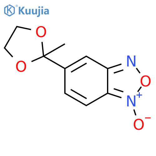 2,1,3-Benzoxadiazole, 5-(2-methyl-1,3-dioxolan-2-yl)-, 1-oxide structure