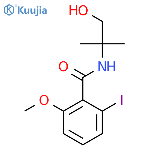 Benzamide, N-(2-hydroxy-1,1-dimethylethyl)-2-iodo-6-methoxy- structure