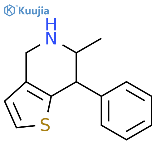 Thieno[3,2-c]pyridine, 4,5,6,7-tetrahydro-6-methyl-7-phenyl- structure