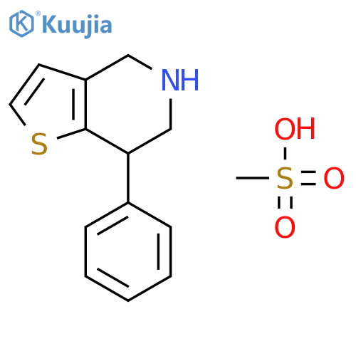 THIENO[3,2-C]PYRIDINE, 4,5,6,7-TETRAHYDRO-7-PHENYL-, METHANESULFONATE structure