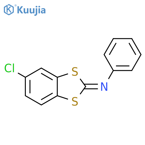 Benzenamine, N-(5-chloro-1,3-benzodithiol-2-ylidene)- structure
