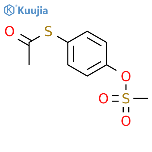 S-{4-[(Methanesulfonyl)oxy]phenyl} ethanethioate structure