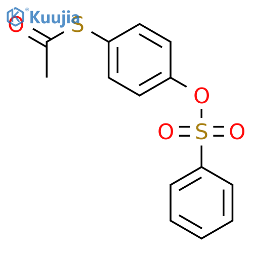 Ethanethioic acid, S-[4-[(phenylsulfonyl)oxy]phenyl] ester structure