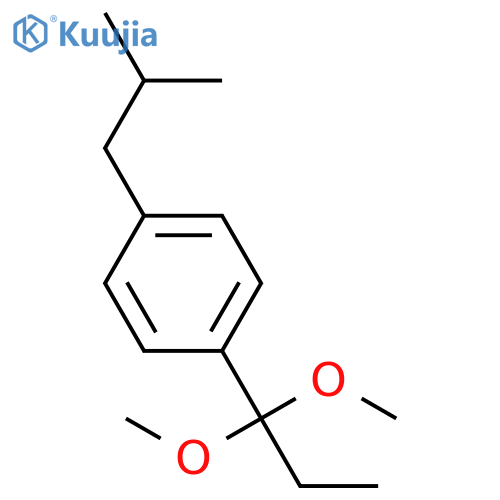 p-isobutylpropiophenone dimethyl ketal structure