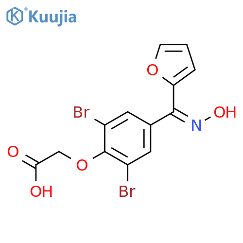 ACETIC ACID, [2,6-DIBROMO-4-[2-FURANYL(HYDROXYIMINO)METHYL]PHENOXY]- structure