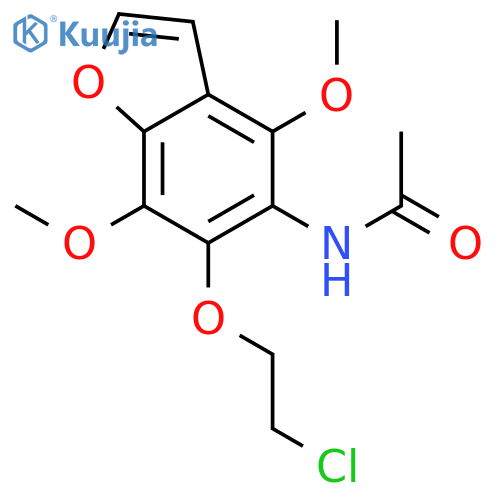 Acetamide, N-[6-(2-chloroethoxy)-4,7-dimethoxy-5-benzofuranyl]- structure