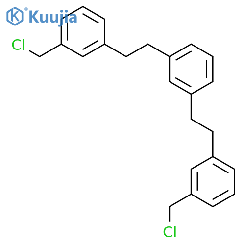 1,1'-[1,3-Phenylenedi(ethane-2,1-diyl)]bis[3-(chloromethyl)benzene] structure