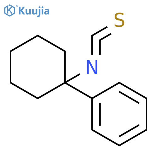 Benzene, (1-isothiocyanatocyclohexyl)- structure