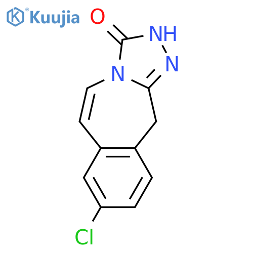 3H-1,2,4-Triazolo[3,4-b][3]benzazepin-3-one, 8-chloro-2,11-dihydro- structure