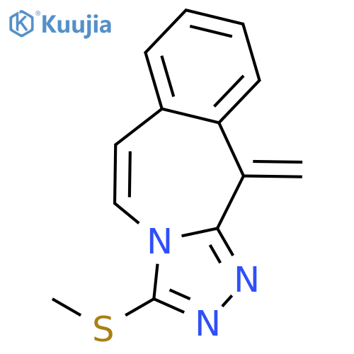 11H-1,2,4-TRIAZOLO[3,4-B][3]BENZAZEPINE, 11-METHYLENE-3-(METHYLTHIO)- structure