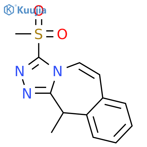 11H-1,2,4-TRIAZOLO[3,4-B][3]BENZAZEPINE, 11-METHYL-3-(METHYLSULFONYL)- structure