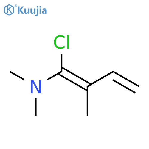 1,3-Butadien-1-amine, 1-chloro-N,N,2-trimethyl- structure