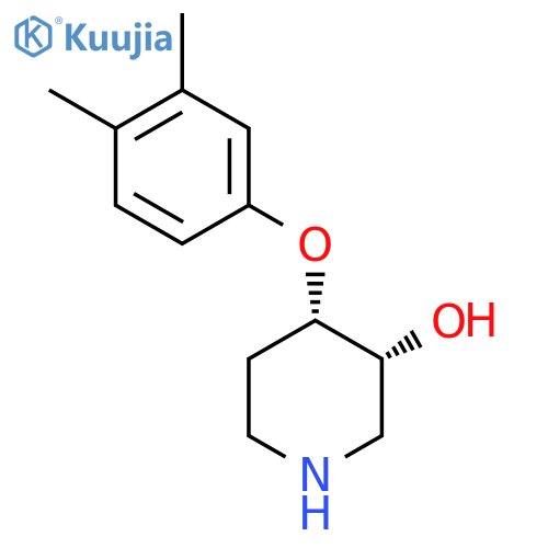 3-PIPERIDINOL, 4-(3,4-DIMETHYLPHENOXY)-, CIS- structure