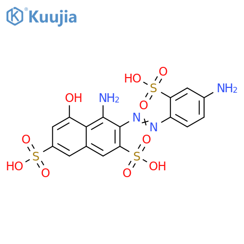 2,7-Naphthalenedisulfonic acid, 4-amino-3-[2-(4-amino-2-sulfophenyl)diazenyl]-5-hydroxy- structure