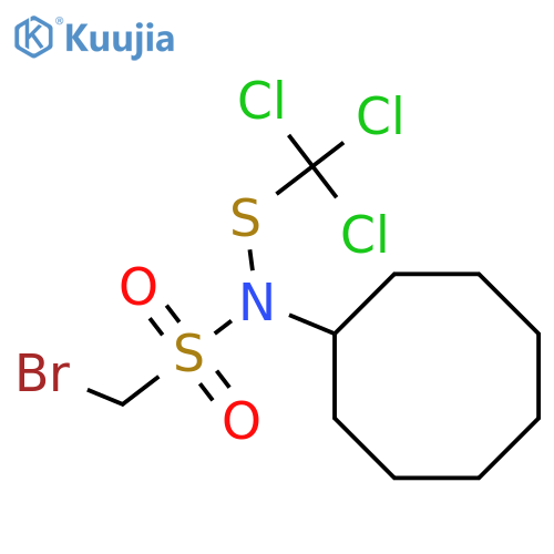 Methanesulfonamide, 1-bromo-N-cyclooctyl-N-[(trichloromethyl)thio]- structure