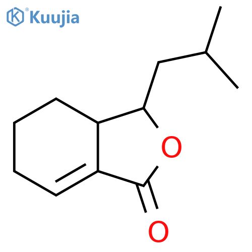 3-(2-Methylpropyl)-3a,4,5,6-tetrahydro-2-benzofuran-1(3h)-one structure