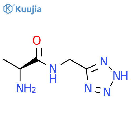 Propanamide, 2-amino-N-(1H-tetrazol-5-ylmethyl)-, (S)- structure