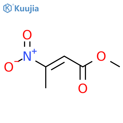 2-Butenoic acid, 3-nitro-, methyl ester, (2E)- structure