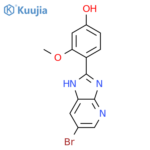 Phenol, 4-(6-bromo-1H-imidazo[4,5-b]pyridin-2-yl)-3-methoxy- structure