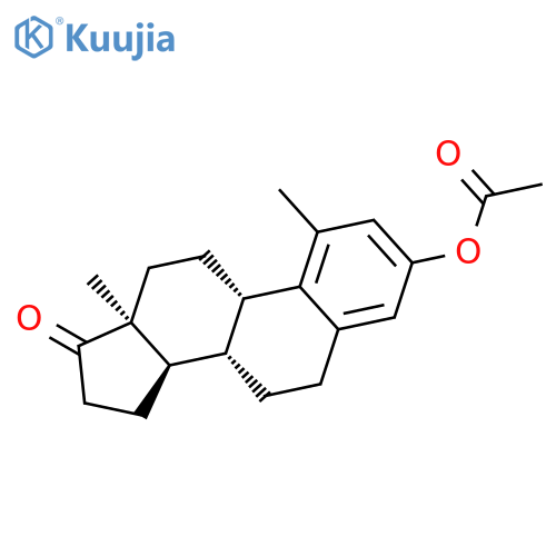 Estra-1,3,5(10)-trien-17-one, 3-(acetyloxy)-1-methyl-, (8a,14b)- structure