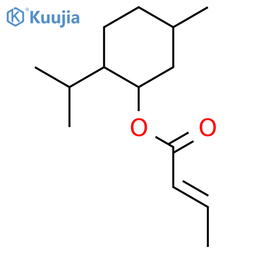 2-Butenoic acid, (1R,2S,5R)-5-methyl-2-(1-methylethyl)cyclohexyl ester, (2E)- structure