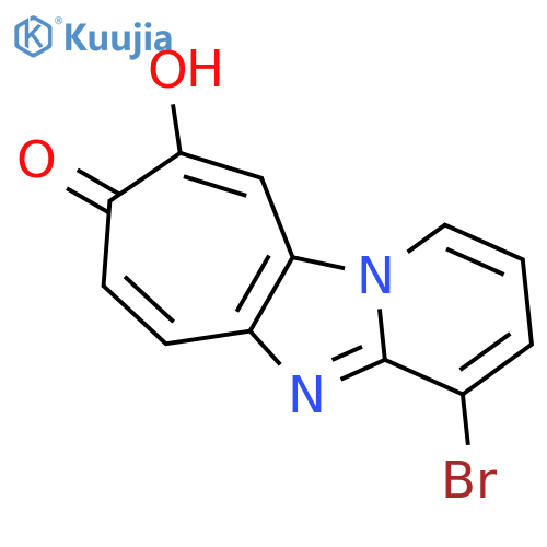 8H-CYCLOHEPT[4,5]IMIDAZO[1,2-A]PYRIDIN-8-ONE, 4-BROMO-9-HYDROXY- structure