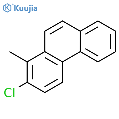 PHENANTHRENE, CHLORO-1-METHYL- structure