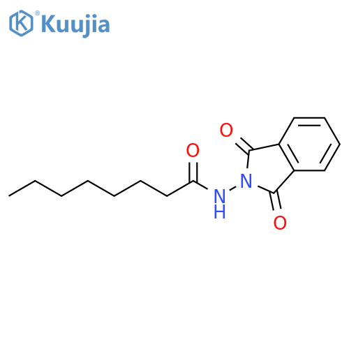 Octanamide, N-(1,3-dihydro-1,3-dioxo-2H-isoindol-2-yl)- structure