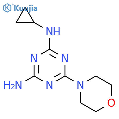 1,3,5-Triazine-2,4-diamine, N-cyclopropyl-6-(4-morpholinyl)- structure