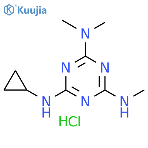 1,3,5-Triazine-2,4,6-triamine, N4-cyclopropyl-N2,N2,N6-trimethyl-, hydrochloride (1:2) structure