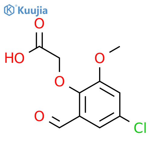 (4-Chloro-2-formyl-6-methoxyphenoxy)acetic Acid structure