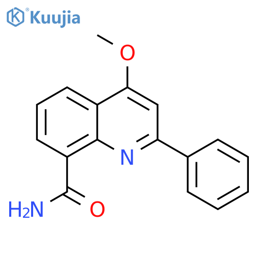 8-Quinolinecarboxamide, 4-methoxy-2-phenyl- structure
