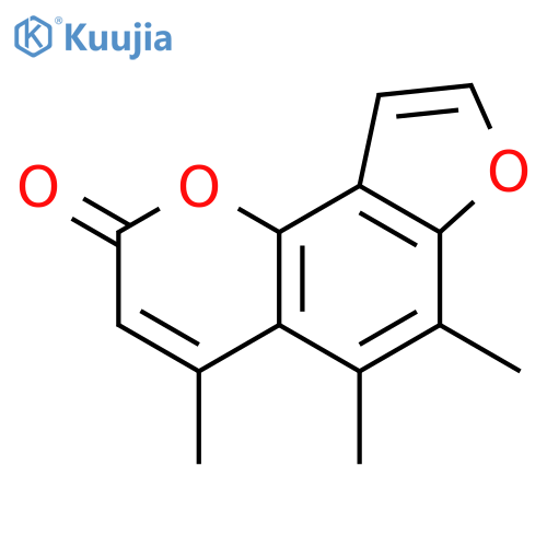2H-Furo[2,3-h]-1-benzopyran-2-one, 4,5,6-trimethyl- structure