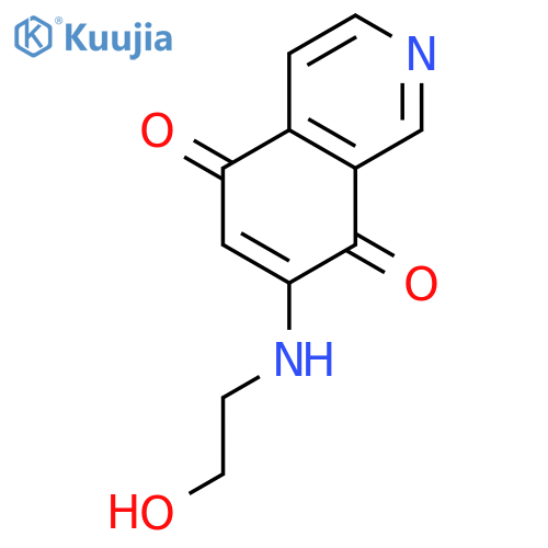 5,8-Isoquinolinedione, 7-[(2-hydroxyethyl)amino]- (9CI) structure
