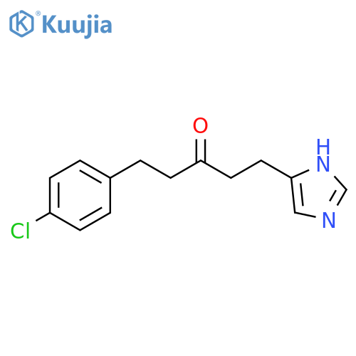 3-Pentanone, 1-(4-chlorophenyl)-5-(1H-imidazol-4-yl)- structure