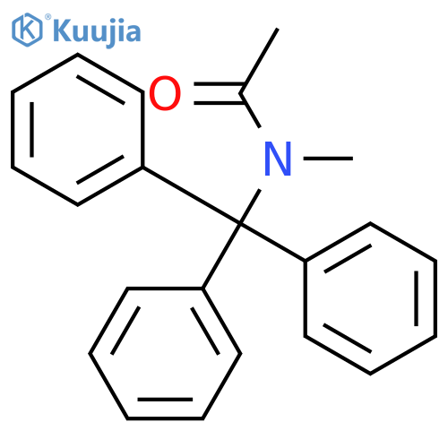 N-methyl-N-tritylacetamide structure
