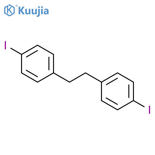 Benzene,1,1'-(1,2-ethanediyl)bis[4-iodo- structure