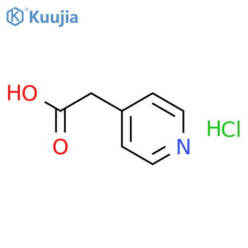 4-Pyridineacetic acid hydrochloride structure
