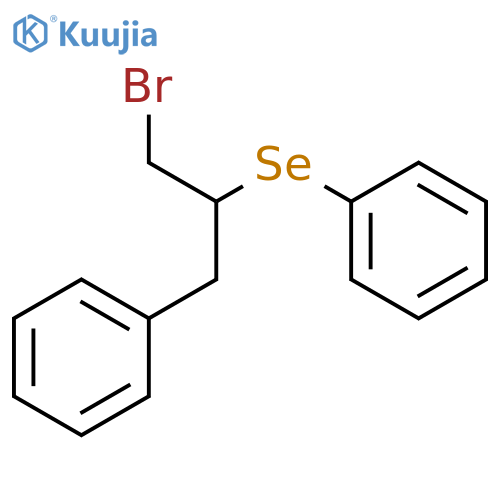 BENZENE, [[1-(BROMOMETHYL)-2-PHENYLETHYL]SELENO]- structure