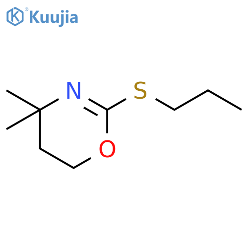 4H-1,3-OXAZINE, 5,6-DIHYDRO-4,4-DIMETHYL-2-(PROPYLTHIO)- structure