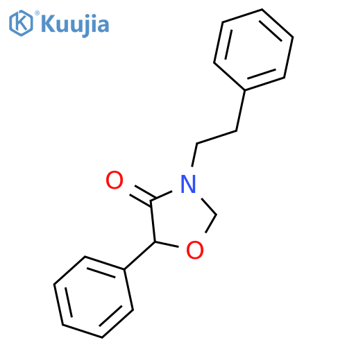 4-OXAZOLIDINONE, 5-PHENYL-3-(2-PHENYLETHYL)- structure