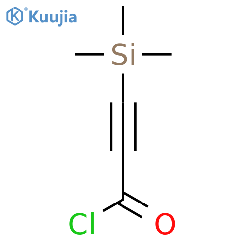 3-(trimethylsilyl)prop-2-ynoyl chloride structure