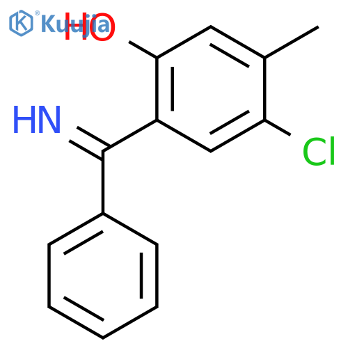 PHENOL, 4-CHLORO-2-(IMINOPHENYLMETHYL)-5-METHYL- structure