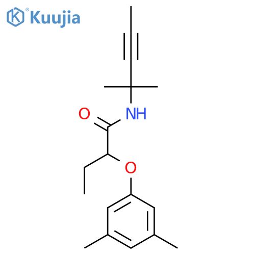 Butanamide, N-(1,1-dimethyl-2-butynyl)-2-(3,5-dimethylphenoxy)- structure