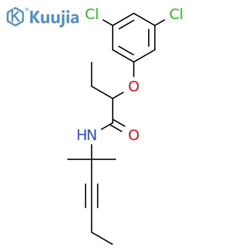 BUTANAMIDE, 2-(3,5-DICHLOROPHENOXY)-N-(1,1-DIMETHYL-2-PENTYNYL)- structure