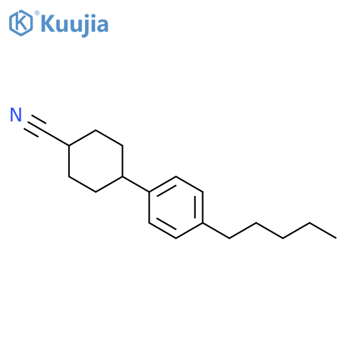 CYCLOHEXANECARBONITRILE, 4-(4-PENTYLPHENYL)- structure
