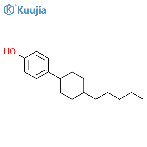 Phenol, 4-(4-pentylcyclohexyl)- structure