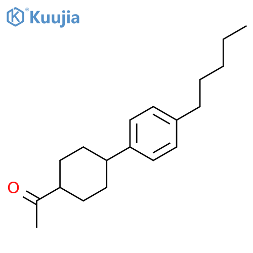 Ethanone, 1-[4-(4-pentylphenyl)cyclohexyl]- structure
