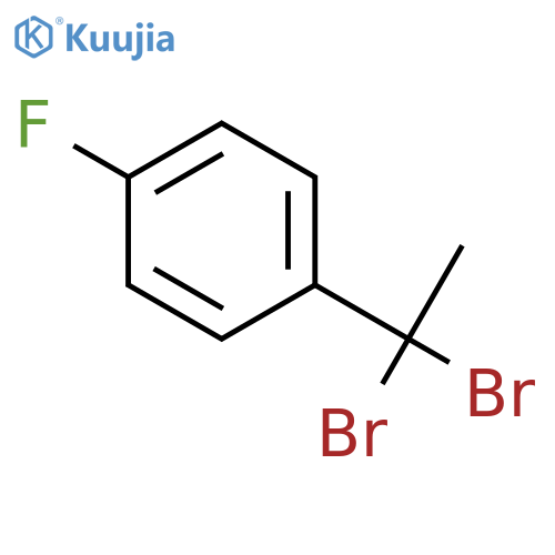 Benzene, 1-(1,1-dibromoethyl)-4-fluoro- structure